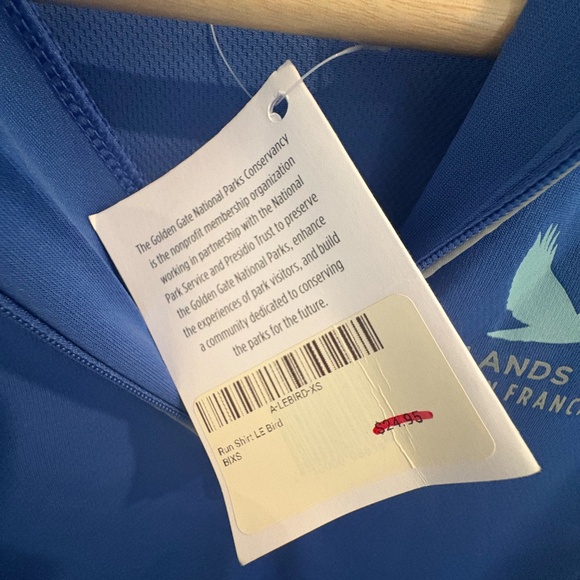 Golden Gate National Parks Conservation quarter zip blue run jacket - Picture 4 of 6